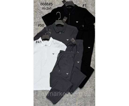 Спортивний костюм чоловічий на манжеті розміри M-3XL  (3цв)"PROSTOMEN" недорого від прямого постачальника, зображення 2