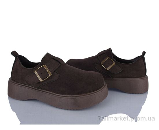 Фотография Туфли женские стильные Весна/осень No brand 202 brown (8 пар р.37-40) "Prime-Opt" недорого оптом от прямого поставщика, изображение 2