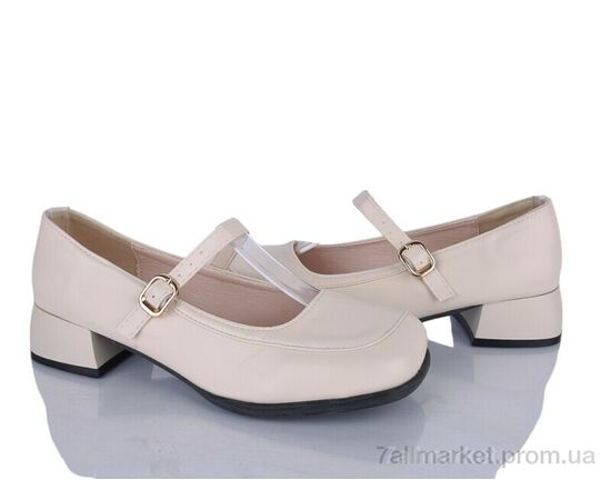 Фотография Туфли женские стильные Весна/осень No brand A-3 beige (8 пар р.37-40) "Prime-Opt" недорого оптом от прямого поставщика, изображение 2