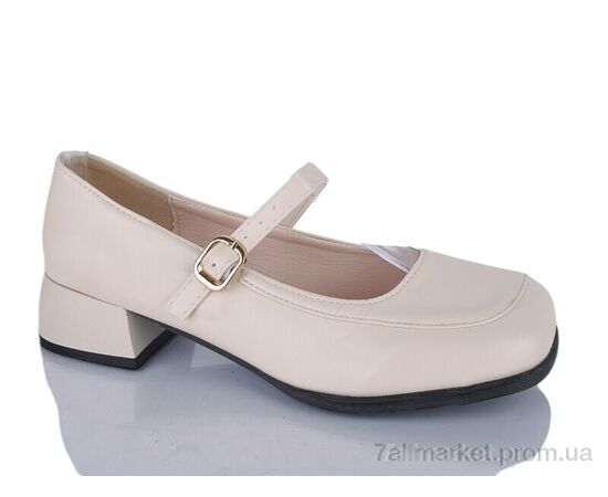 Фотография Туфли женские стильные Весна/осень No brand A-3 beige (8 пар р.37-40) "Prime-Opt" недорого оптом от прямого поставщика, изображение 3