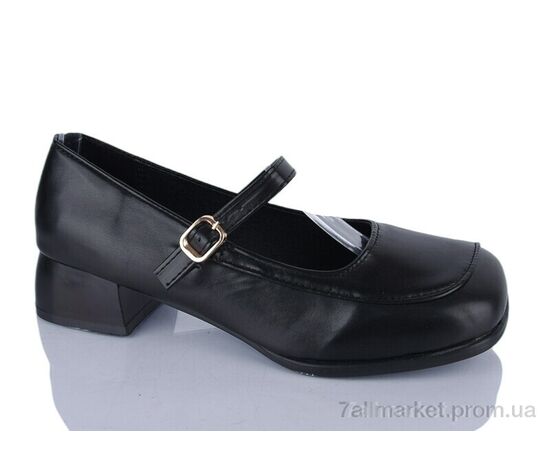 Фотография Туфли женские стильные Весна/осень No brand A-3 black (8 пар р.37-40) "Prime-Opt" недорого оптом от прямого поставщика, изображение 3