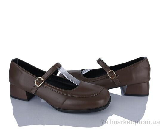 Фотография Туфли женские стильные Весна/осень No brand A-3 brown (8 пар р.37-40) "Prime-Opt" недорого оптом от прямого поставщика, изображение 2