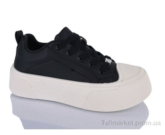 Фотография Кроссовки женские модные Весна/осень No brand C-3 black (8 пар р.37-40) "Prime-Opt" недорого оптом от прямого поставщика, изображение 3