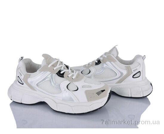 Фотография Кроссовки женские модные Весна/осень No brand D-4 white (8 пар р.37-40) "Prime-Opt" недорого оптом от прямого поставщика, изображение 2