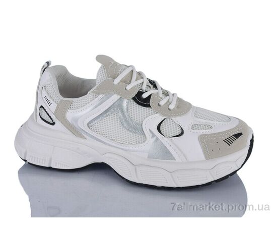 Фотография Кроссовки женские модные Весна/осень No brand D-4 white (8 пар р.37-40) "Prime-Opt" недорого оптом от прямого поставщика, изображение 3