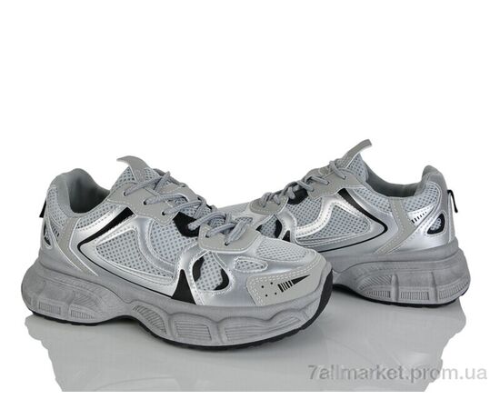 Фотография Кроссовки женские модные Весна/осень No brand D53 grey (8 пар р.37-40) "Prime-Opt" недорого оптом от прямого поставщика, изображение 2