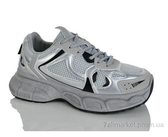Фотография Кроссовки женские модные Весна/осень No brand D53 grey (8 пар р.37-40) "Prime-Opt" недорого оптом от прямого поставщика, изображение 3