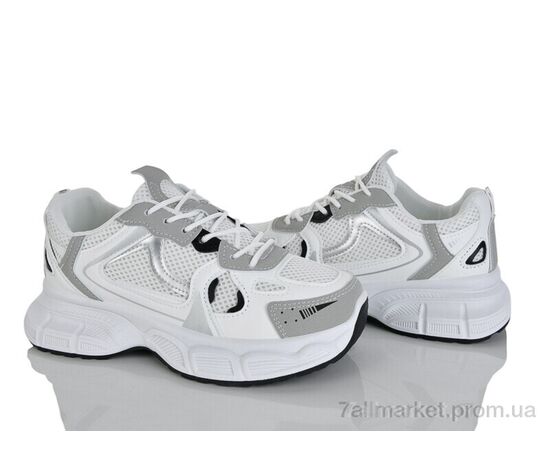 Фотография Кроссовки женские модные Весна/осень No brand D53 white (8 пар р.37-40) "Prime-Opt" недорого оптом от прямого поставщика, изображение 2