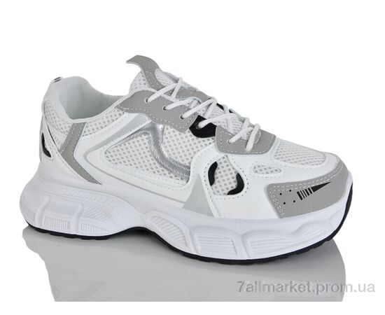 Фотография Кроссовки женские модные Весна/осень No brand D53 white (8 пар р.37-40) "Prime-Opt" недорого оптом от прямого поставщика, изображение 3