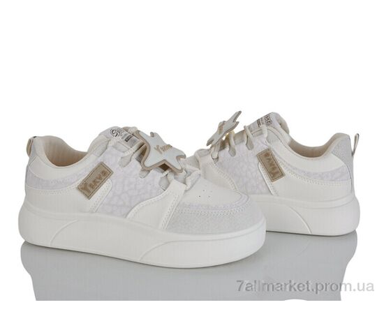 Фотография Кроссовки женские модные Весна/осень No brand K1226 beige (8 пар р.37-40) "Prime-Opt" недорого оптом от прямого поставщика, изображение 2