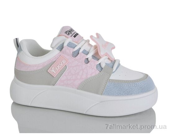 Фотография Кроссовки женские модные Весна/осень No brand K1226 pink (8 пар р.37-40) "Prime-Opt" недорого оптом от прямого поставщика, изображение 3