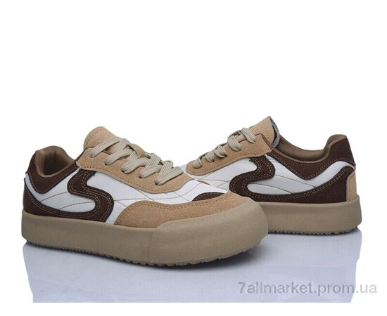 Фотография Кроссовки женские модные Весна/осень No brand K5 brown (8 пар р.37-40) "Prime-Opt" недорого оптом от прямого поставщика, изображение 2