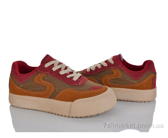Фотография Кроссовки женские модные Весна/осень No brand K5 red (8 пар р.37-40) "Prime-Opt" недорого оптом от прямого поставщика, изображение 2