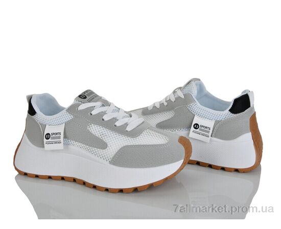 Фотография Кроссовки женские модные Весна/осень No brand K8581 white (8 пар р.37-40) "Prime-Opt" недорого оптом от прямого поставщика, изображение 2