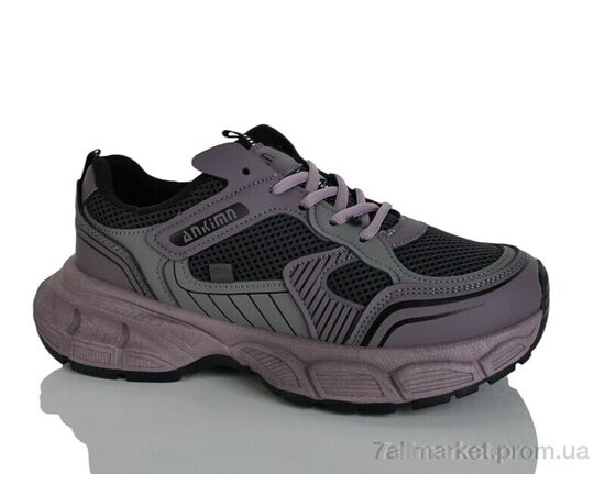 Фотография Кроссовки женские модные Весна/осень No brand L18 purple (8 пар р.37-40) "Prime-Opt" недорого оптом от прямого поставщика, изображение 3