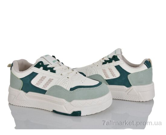 Фотография Кроссовки женские модные Весна/осень No brand L7 green (8 пар р.37-40) "Prime-Opt" недорого оптом от прямого поставщика, изображение 2