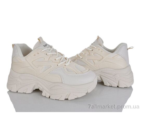 Фотография Кроссовки женские модные Весна/осень No brand M998 beige (8 пар р.37-40) "Prime-Opt" недорого оптом от прямого поставщика, изображение 2