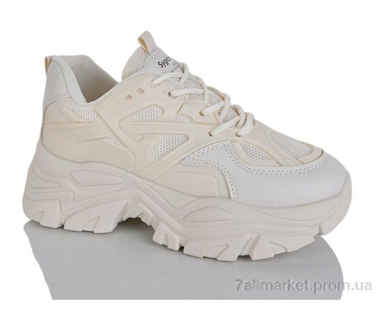 Фотография Кроссовки женские модные Весна/осень No brand M998 beige (8 пар р.37-40) "Prime-Opt" недорого оптом от прямого поставщика, изображение 3