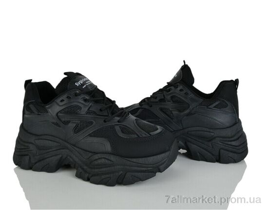 Фотография Кроссовки женские модные Весна/осень No brand M998 black (8 пар р.37-40) "Prime-Opt" недорого оптом от прямого поставщика, изображение 2