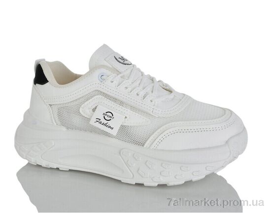 Фотография Кроссовки женские модные Весна/осень No brand MZ-B-7 white (8 пар р.37-40) "Prime-Opt" недорого оптом от прямого поставщика, изображение 3