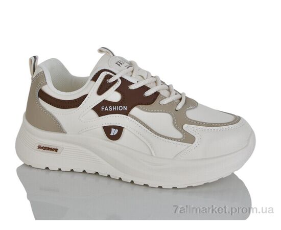 Фотография Кроссовки женские модные Весна/осень No brand Q103-1 beige (8 пар р.37-40) "Prime-Opt" недорого оптом от прямого поставщика, изображение 3
