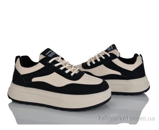 Фотография Кроссовки женские модные Весна/осень No brand Q5616 white-black (8 пар р.37-40) "Prime-Opt" недорого оптом от прямого поставщика, изображение 2