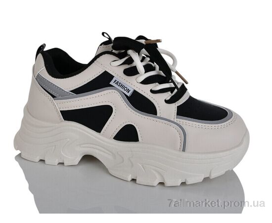 Фотография Кроссовки женские модные Весна/осень No brand Q8825 black (8 пар р.37-40) "Prime-Opt" недорого оптом от прямого поставщика, изображение 3
