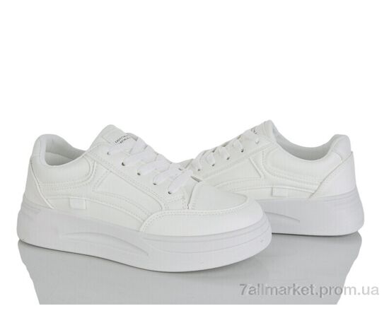 Фотография Кроссовки женские модные Весна/осень No brand QR588 white (8 пар р.37-40) "Prime-Opt" недорого оптом от прямого поставщика, изображение 2