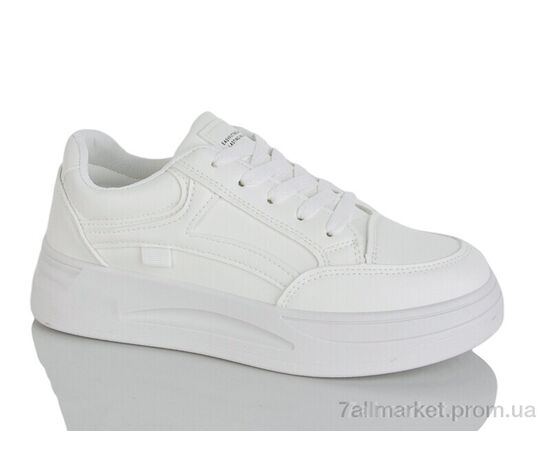 Фотография Кроссовки женские модные Весна/осень No brand QR588 white (8 пар р.37-40) "Prime-Opt" недорого оптом от прямого поставщика, изображение 3
