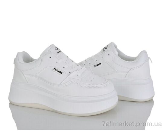 Фотография Кроссовки женские модные Весна/осень No brand SHA19 white (8 пар р.37-40) "Prime-Opt" недорого оптом от прямого поставщика, изображение 2