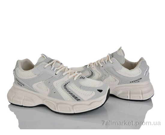 Фотография Кроссовки женские модные Весна/осень No brand X23 beige (8 пар р.37-40) "Prime-Opt" недорого оптом от прямого поставщика, изображение 2