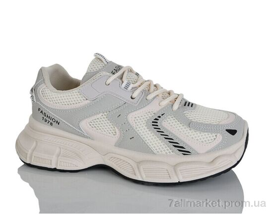 Фотография Кроссовки женские модные Весна/осень No brand X23 beige (8 пар р.37-40) "Prime-Opt" недорого оптом от прямого поставщика, изображение 3