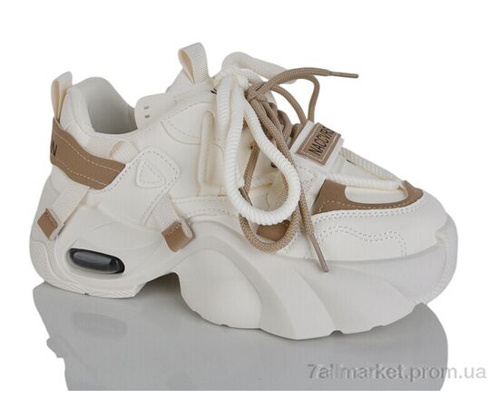 Фотография Кроссовки женские модные Весна/осень No brand YB2811 beige (8 пар р.37-40) "Prime-Opt" недорого оптом от прямого поставщика, изображение 3