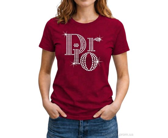 Фотография Футболка женская Лето 267 бордовий (5 шт. р.сетка M-3XL) "Алия" недорого оптом от прямого поставщика, изображение 2