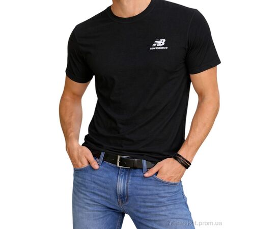 Футболка чоловіча Літо 268 чорний (5 шт. р.сіткаM-3XL) "Алия" недорого оптом від прямого постачальника, зображення 2