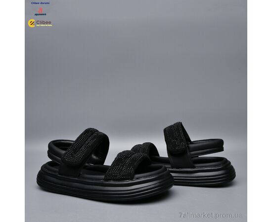Фотография Босоножки детские летние Лето A24722 black (8 пар р.32-37) "Clibee-Doremi" недорого оптом от прямого поставщика, изображение 2