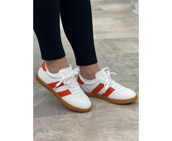 Фотография Кроссовки женские модные Весна/осень Z6 white (8 пар р.36-40) "I8denim" недорого оптом от прямого поставщика, изображение 2