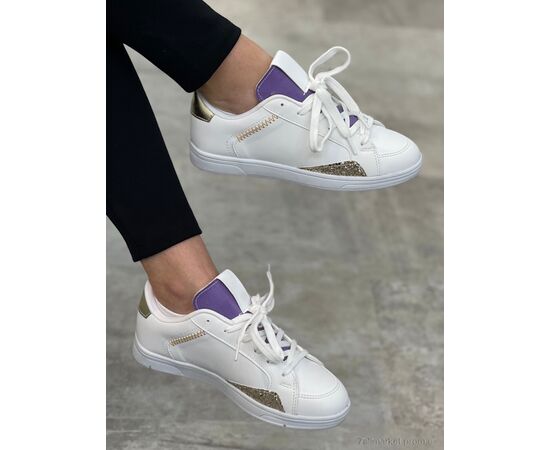 Фотография Кроссовки женские модные Весна/осень Z9 white (8 пар р.36-40) "I8denim" недорого оптом от прямого поставщика, изображение 2