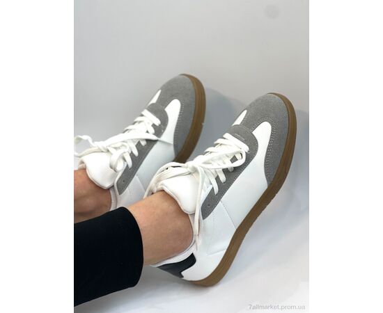 Фотография Кроссовки женские модные Весна/осень ZSMB white (8 пар р.36-40) "I8denim" недорого оптом от прямого поставщика, изображение 2