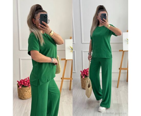 Фотография Спортивный костюм женский Лето 222 трава (3 шт. р.сетка 42-52) "Alisa Brand" недорого оптом от прямого поставщика, изображение 2