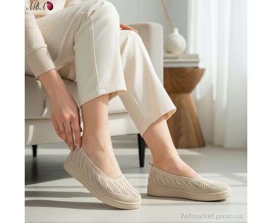 Фотография Балетки женские удобные Лето 5862-1-2 (8 пар р.36-41) "Aba" недорого оптом от прямого поставщика, изображение 2