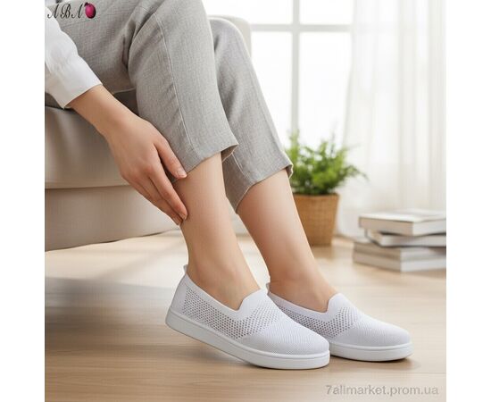 Фотография Слипоны женские тканевые Лето 5864-1-1 (8 пар р.36-41) "Aba" недорого оптом от прямого поставщика, изображение 2