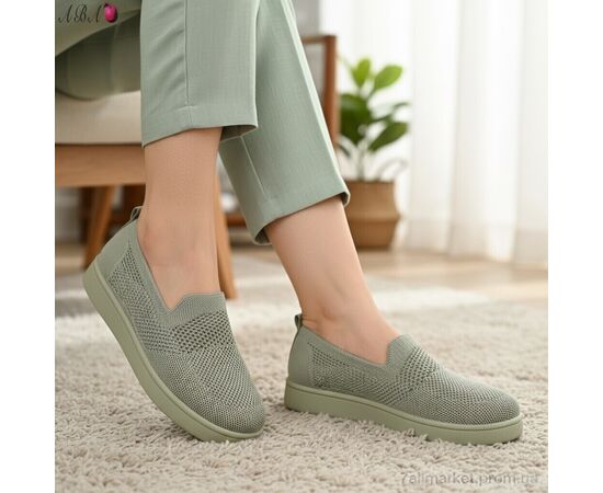 Фотография Слипоны женские тканевые Лето 5864-1-3 (8 пар р.36-41) "Aba" недорого оптом от прямого поставщика, изображение 2