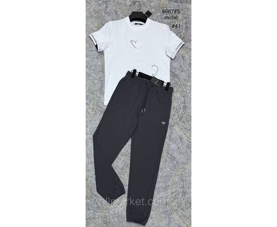 Костюм чоловічий стильний розміри M-3XL (3 кв) "PROSTOMEN" недорого від прямого постачальника, зображення 2