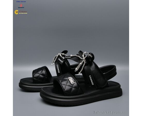 Босоніжки дитячі літні Літо A3356 black (7 пар р.32-37) "Clibee-Doremi" недорого оптом від прямого постачальника, зображення 2