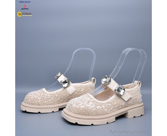 Туфлі дитячі зручні Весна/осінь ABC3539 beige (7 пар р.31-37) "Clibee-Doremi" недорого оптом від прямого постачальника, зображення 2