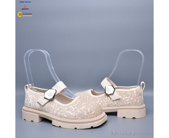 Туфлі дитячі зручні Весна/осінь ABC5351 beige (7 пар р.31-37) "Clibee-Doremi" недорого оптом від прямого постачальника, зображення 2