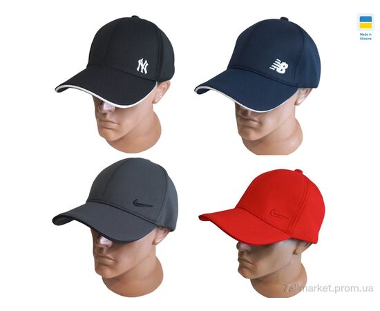 Кепка унісекс Весна/осінь 0822 mix (5 шт. р.сіткаM-XL) "Mabi" недорого оптом від прямого постачальника, зображення 2
