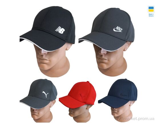 Кепка унісекс Весна/осінь 0824 mix (5 шт. р.сіткаM-XL) "Mabi" недорого оптом від прямого постачальника, зображення 2