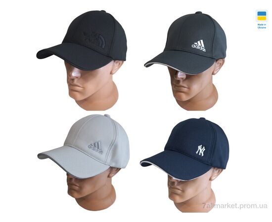 Кепка унісекс Весна/осінь 0825 mix (5 шт. р.сіткаM-XL) "Mabi" недорого оптом від прямого постачальника, зображення 2